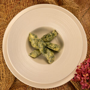 Kopytka ze szpinakiem