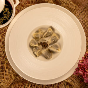 Uszka z grzybami leśnymi